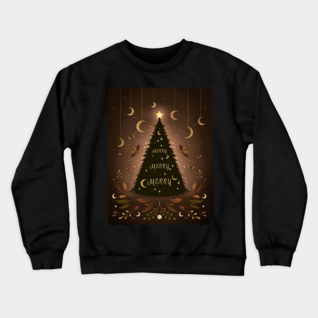 Merry Merry Christmas Crewneck Sweatshirt by Episodic Drawing